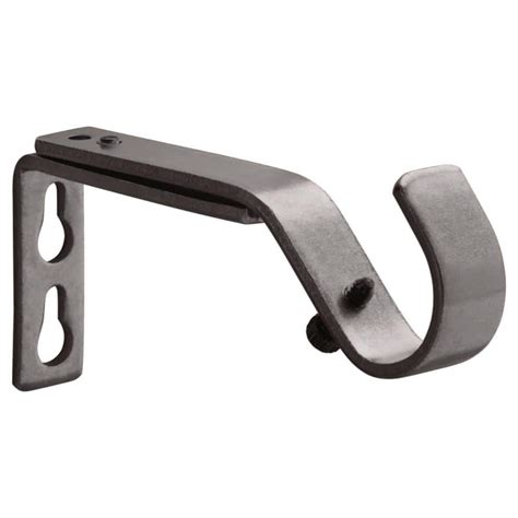 extended metal drapery bracket|single curtain rod bracket metal.